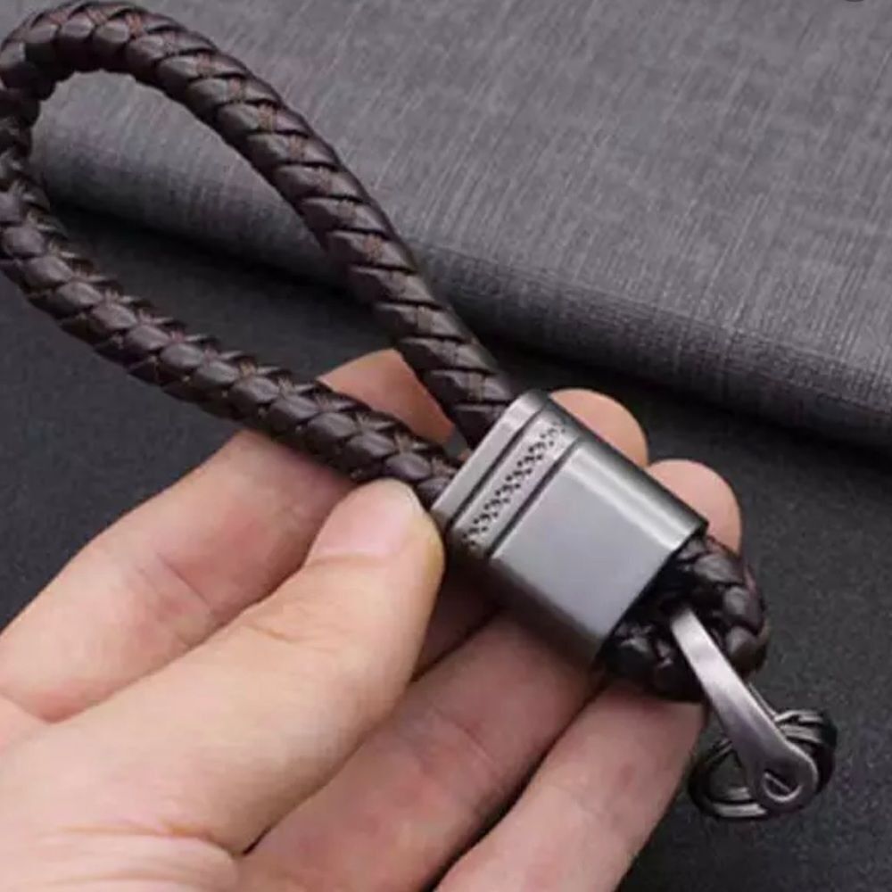 LEATHER ROPE KEY RING - Picture 3 of 7